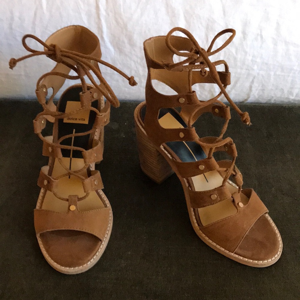Dolce Vita lace up heeled sandals